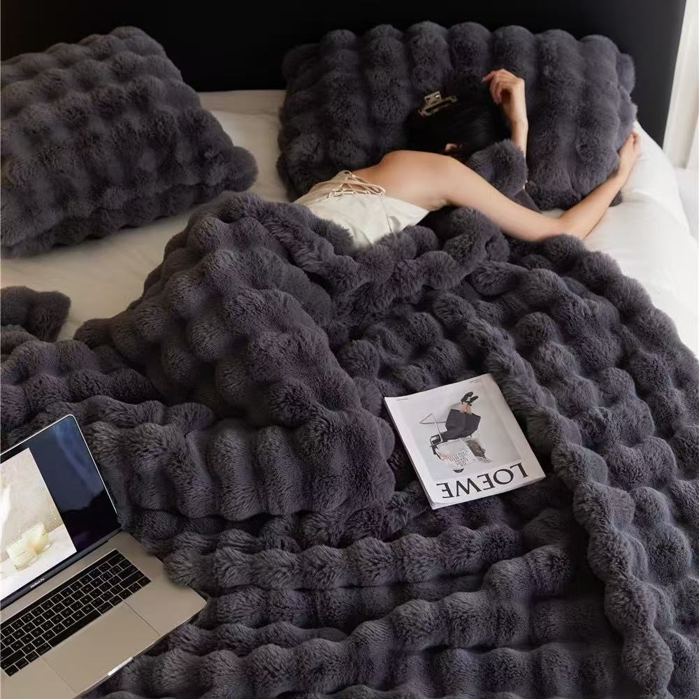 Bubble Mink Throw