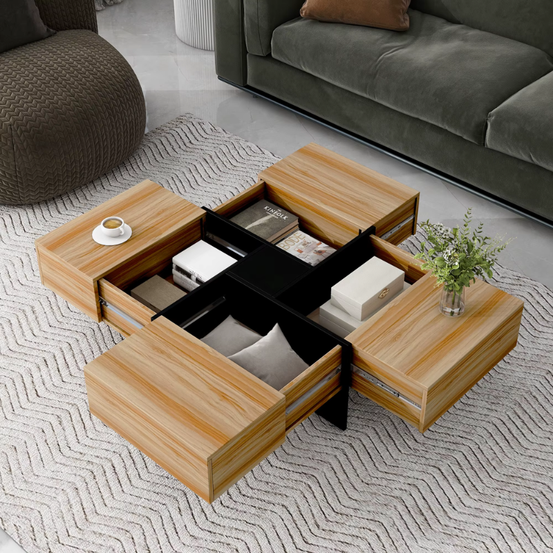 Extendable Storage Coffee Table