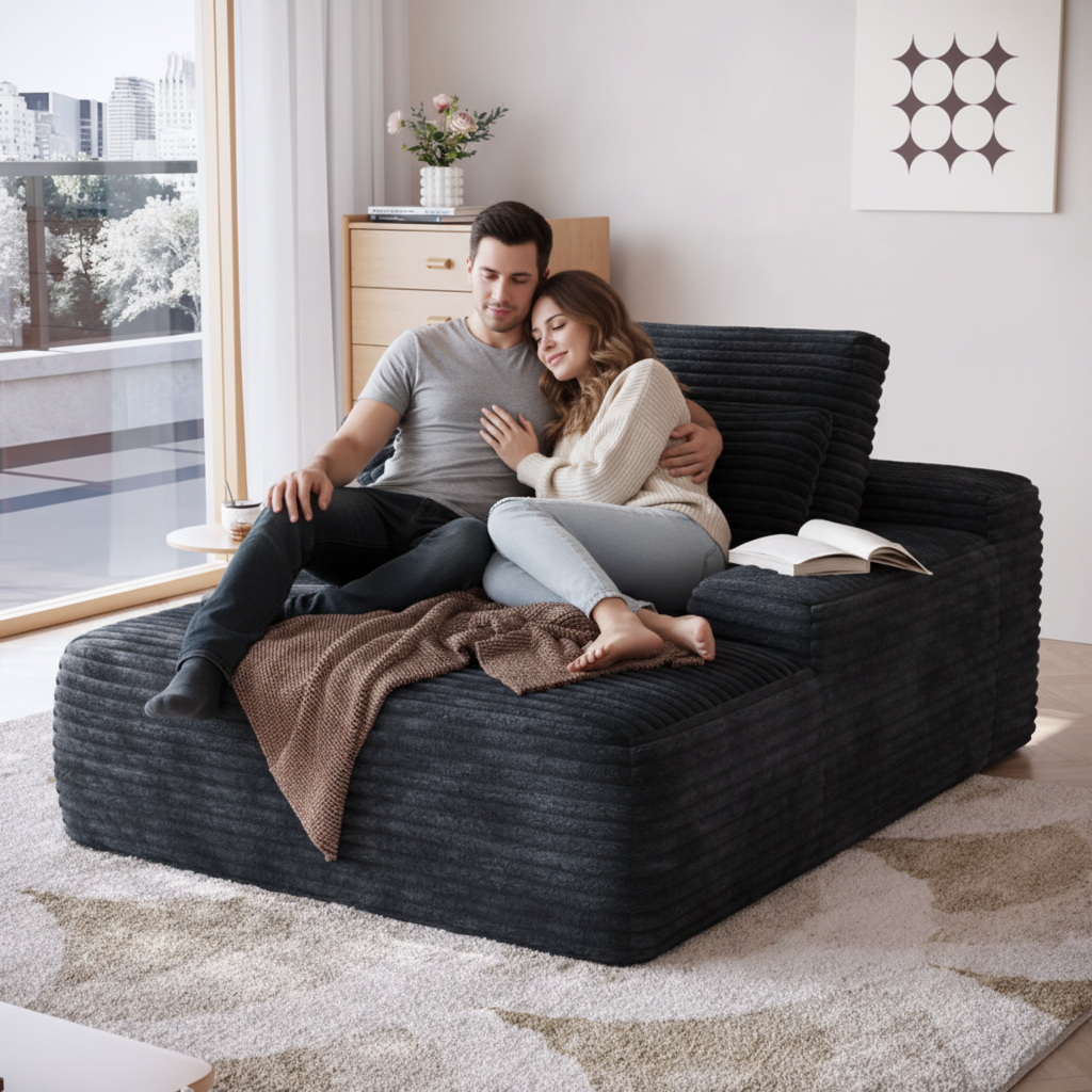 Corduroy Lounge Chair